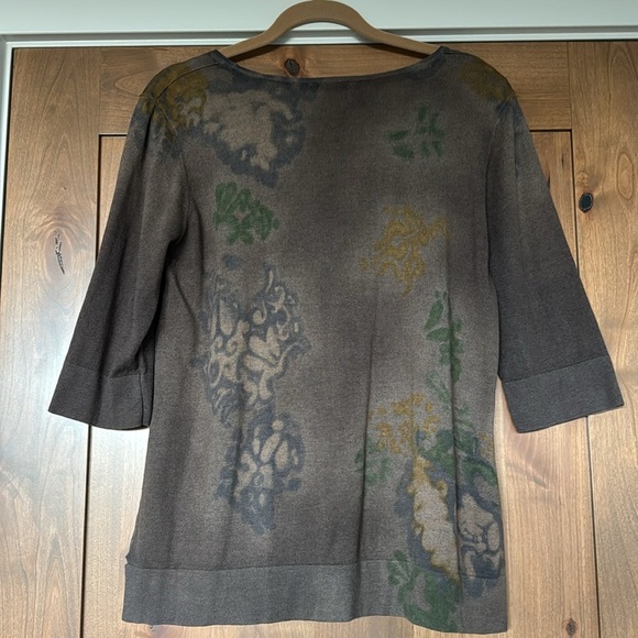 J.Jill silk/Cashmere blend sweater Womens L lightweight Boho Artsy Art to wear - Picture 2 of 11